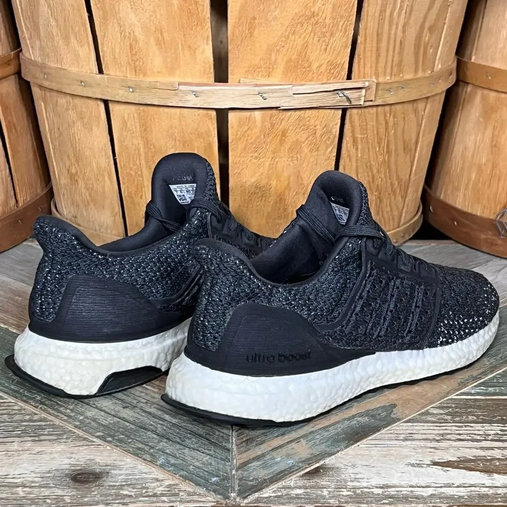 Adidas UltraBoost Clima DB1426 Gray White Knit Mesh Running Shoes Mens Size 7